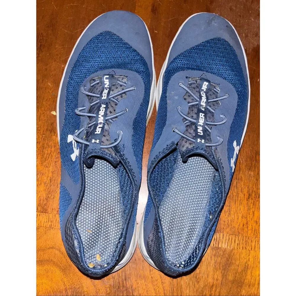 Under Armour men’s blue mesh Micro G Kilchis boat shoes (size 10.5)